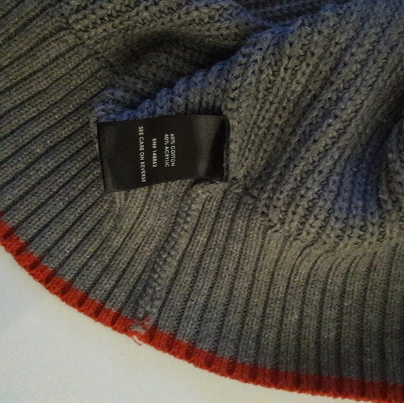 Torrid GREY RIB & BLOOD ORANGE TRIM PULLOVER SWEATER Sz 2 - Picture 5 of 7